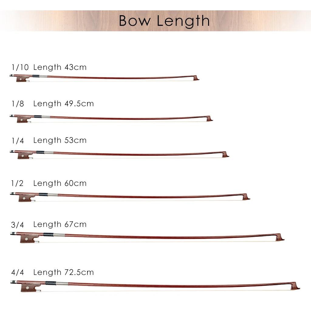 violin bow sizes - How long should my violin bow be