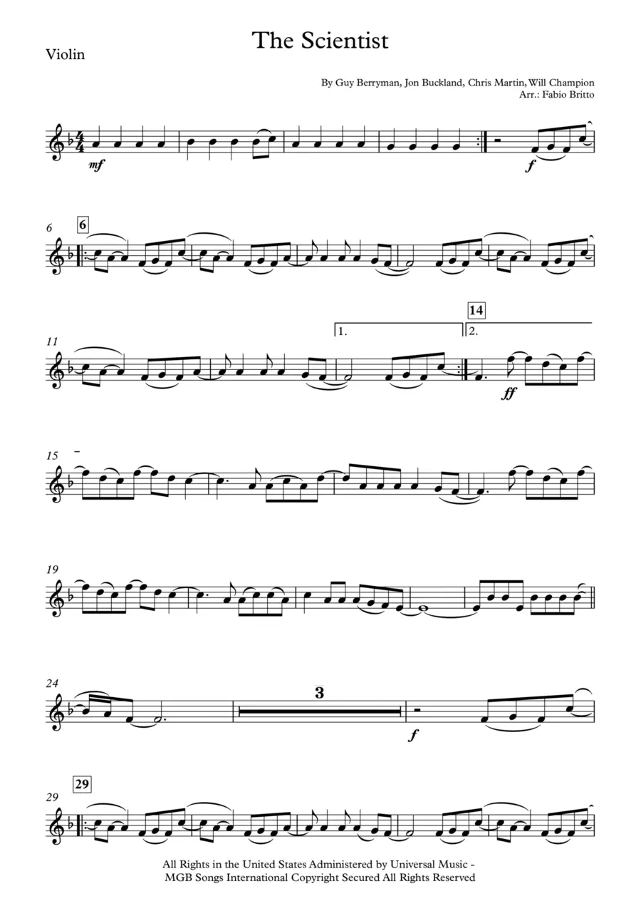 coldplay the scientist violin cover - How was the scientist music video made