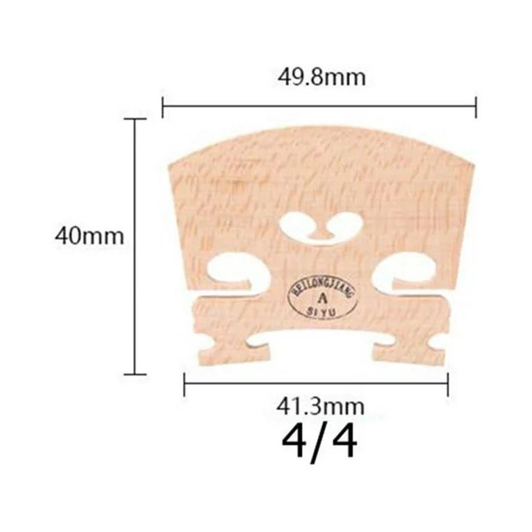 violin bridge measurements - How wide is a violin bridge at the feet