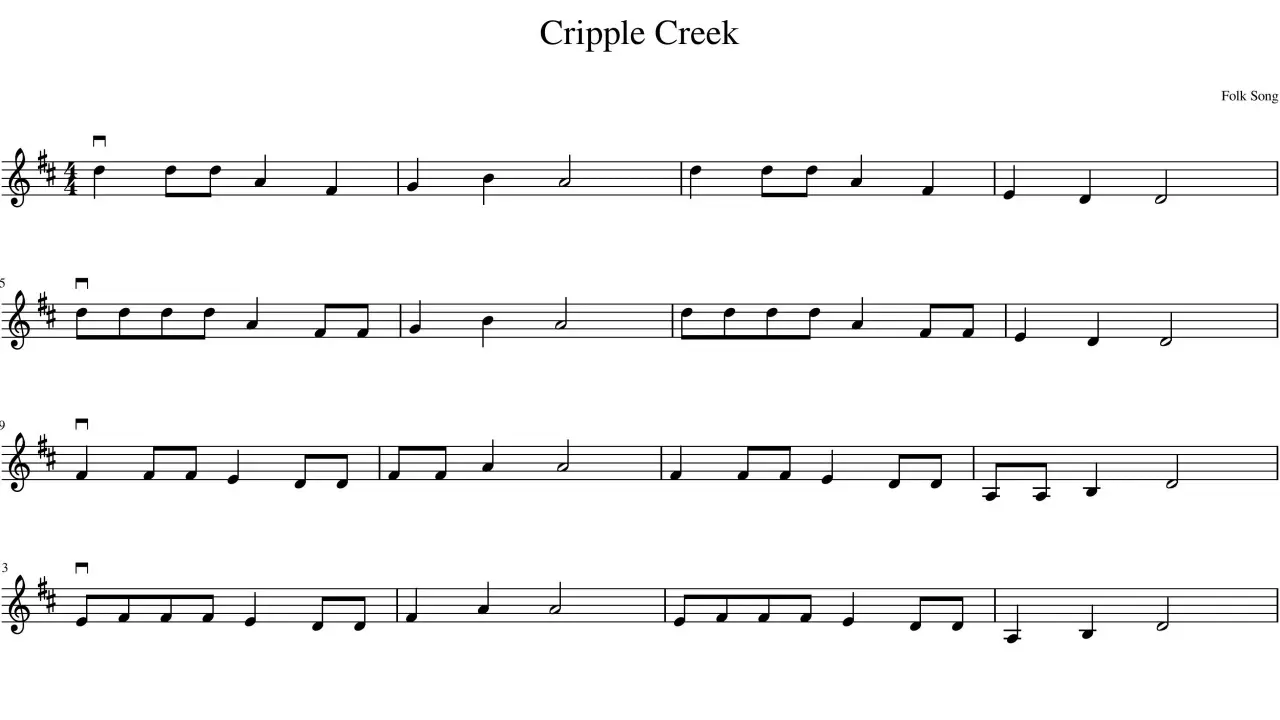 cripple creek song violin - Is Cripple Creek a fiddle tune