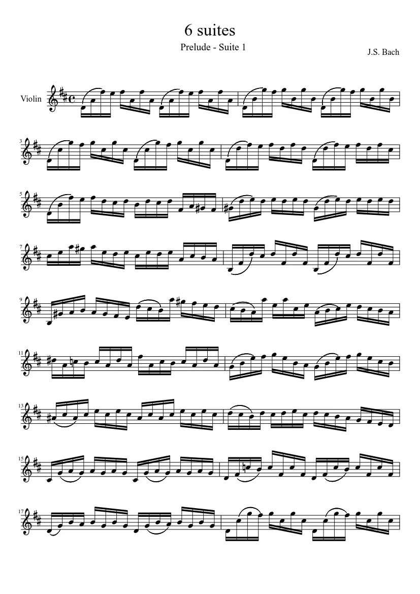 prelude in c major violin - Is Prelude in C Major easy