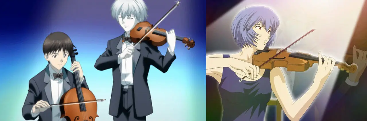 evangelion violin rei theme - Is Rei a clone of Shinji's mom