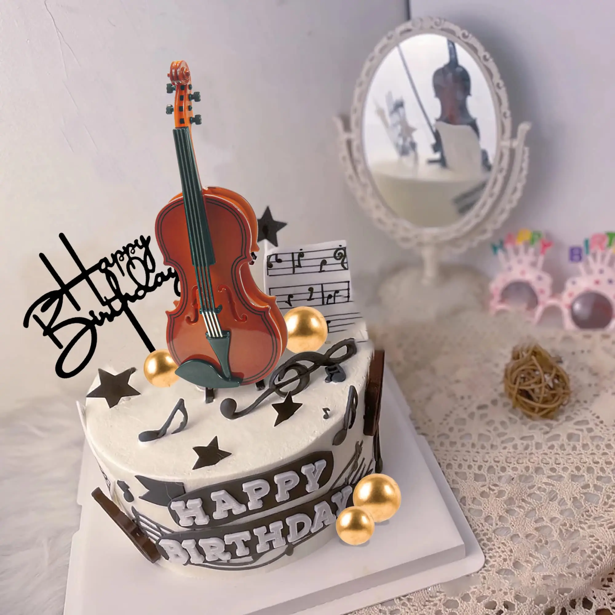 decoracion de tortas con violin - Qué es lo mejor para decorar un pastel