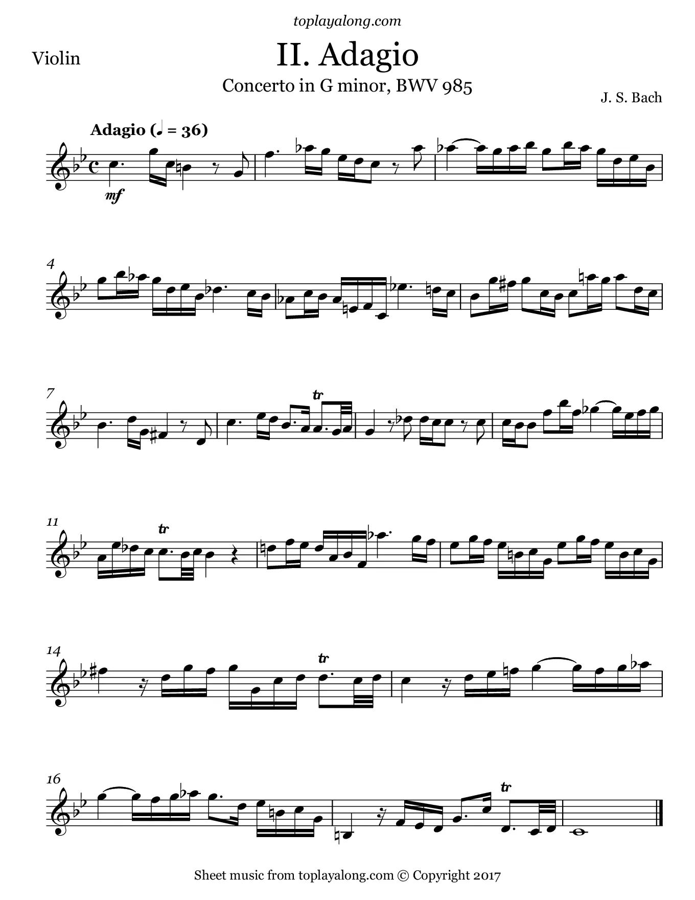 adagio de bach violin resumen - Que estudió Johann Sebastian Bach