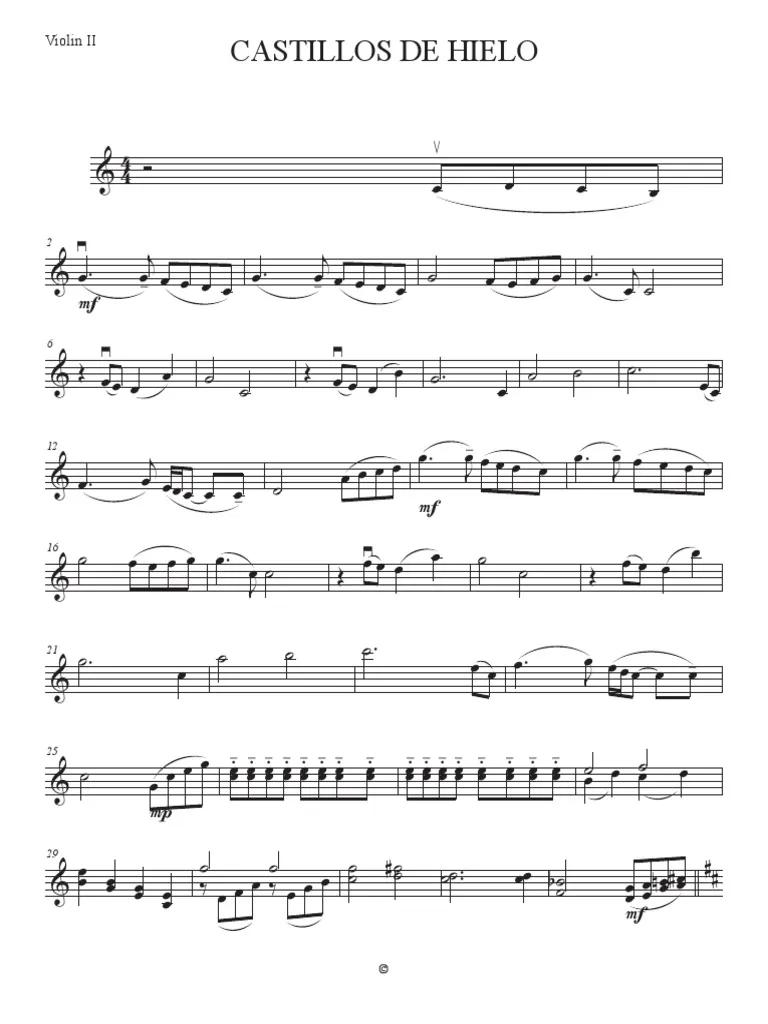 castillos de hielo violin - Quién canta la canción de la película de Castillos de hielo
