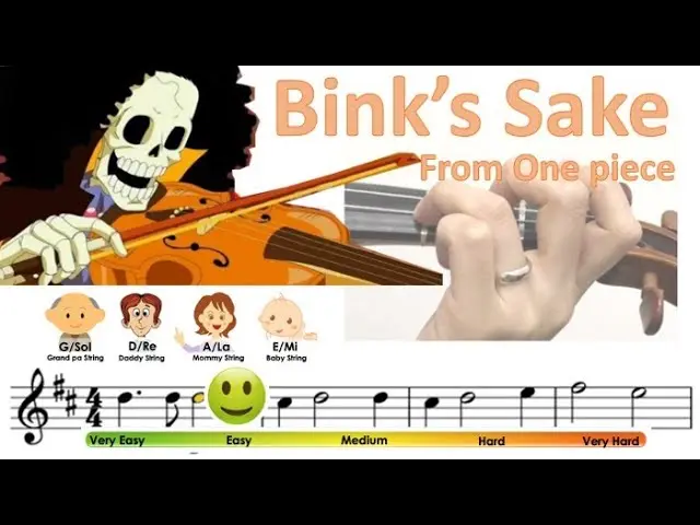 binks sake one piece version violin y piano cantado - Quién cantó el sake de Binks