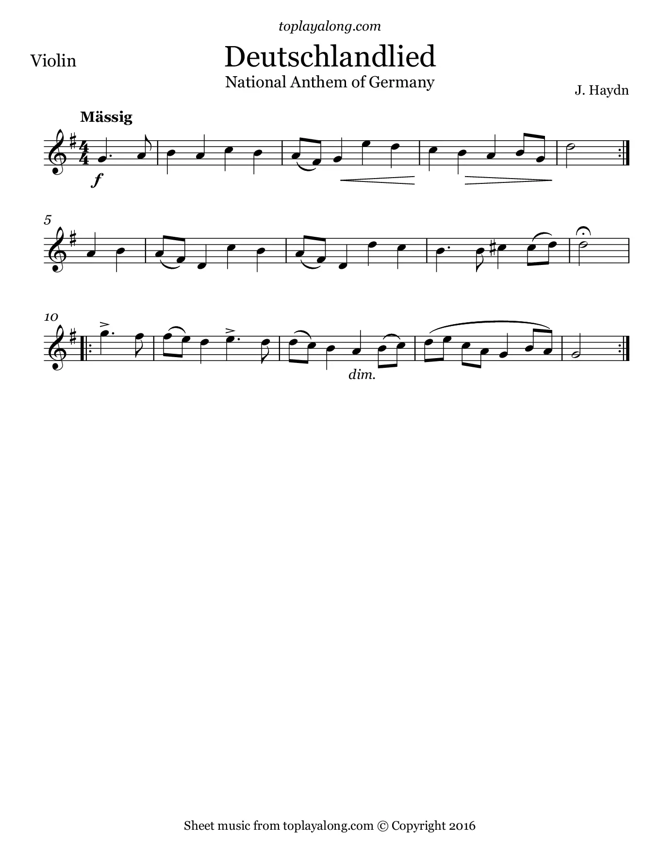 Partitura del himno nacional en violín - What are the notes for national anthem on violin anthem score violin - What are the notes for national anthem on violin