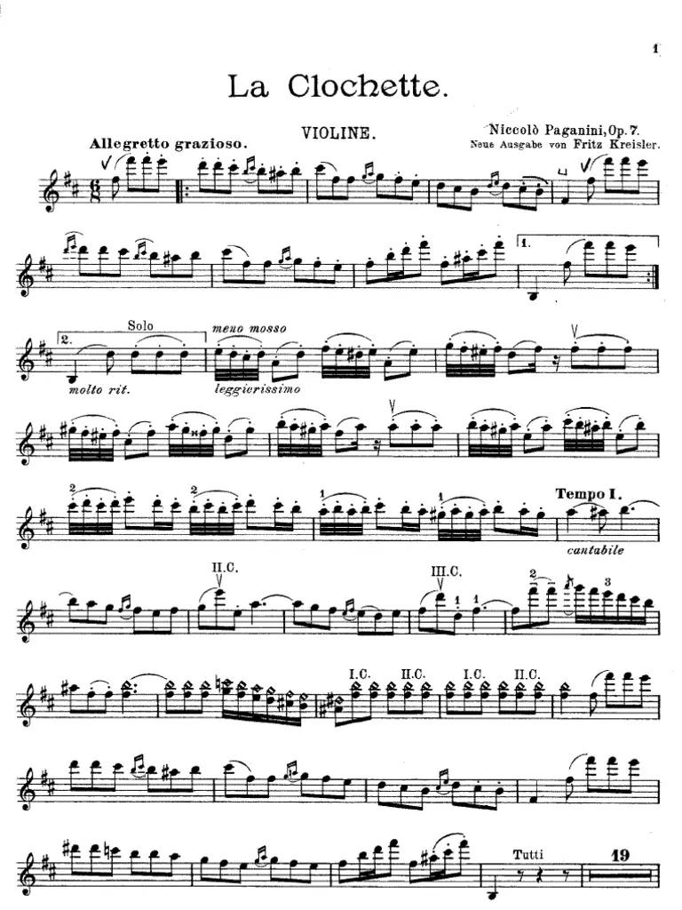 La Campanella: Un Capricho Musical para Violín - What caprice is La Campanella la campanella kreisler imslp violín - What caprice is La Campanella