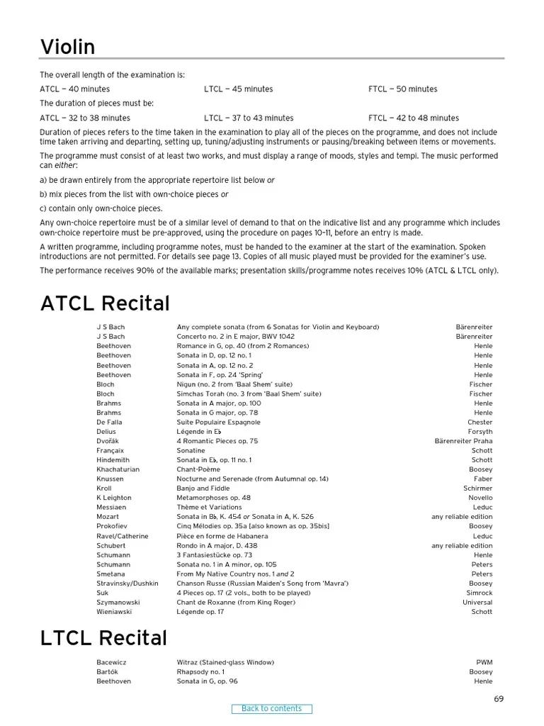 atcl violin - What does ATCL mean in music