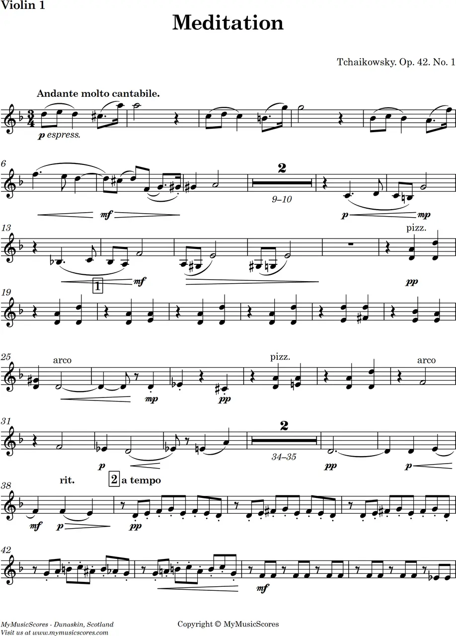 IMSLP Tchaikovsky Meditation Violin - What grade is Tchaikovsky melodie imslp tchaikovsky meditation violin - What grade is Tchaikovsky melodie