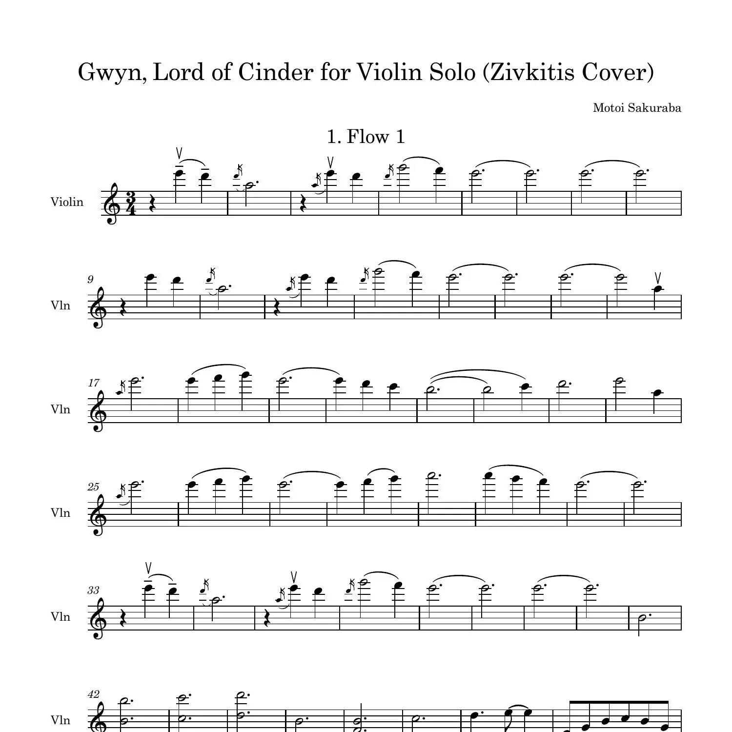 gwyn lord of cinder song violin - What happened to Gwyn Lord of Cinder