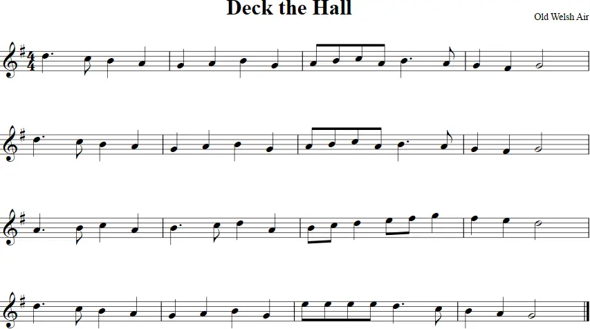 deck the halls violin - What instrument is used in Deck the Halls