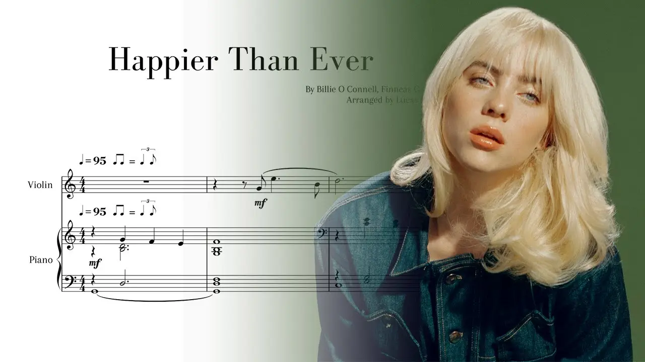 happier than ever violin - What instrument is used in Happier Than Ever