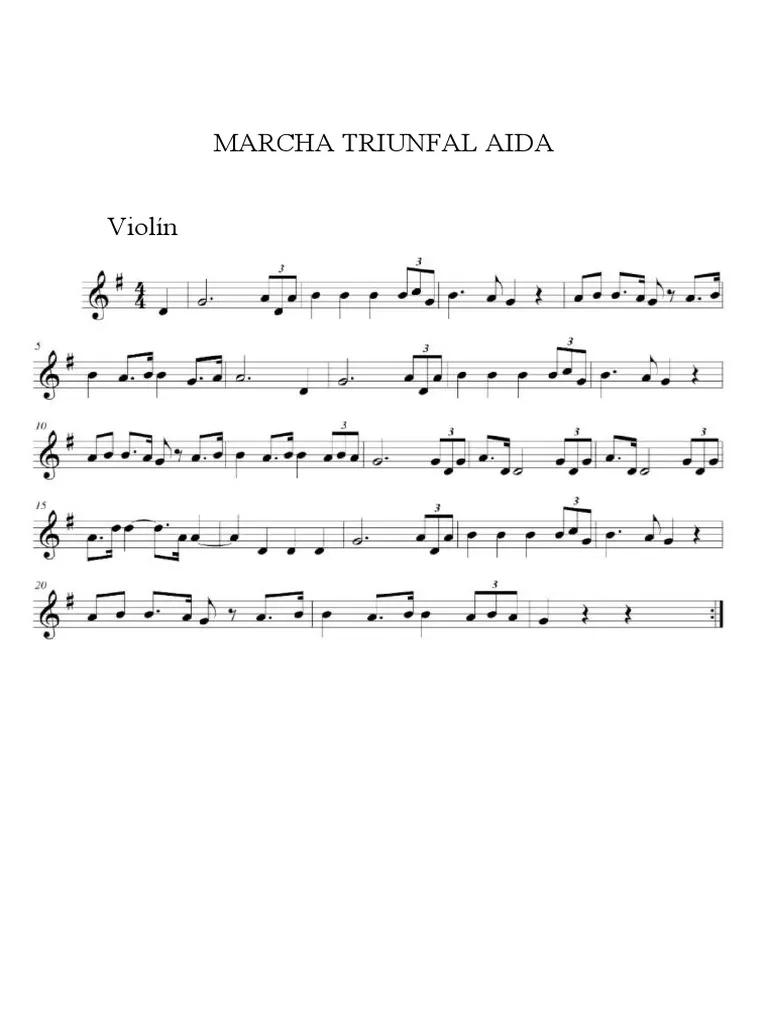 marcha aida violin piano - What instruments are played in Aida opera