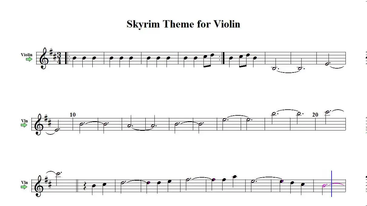 skyrim theme violin - What instruments are used in the Skyrim theme