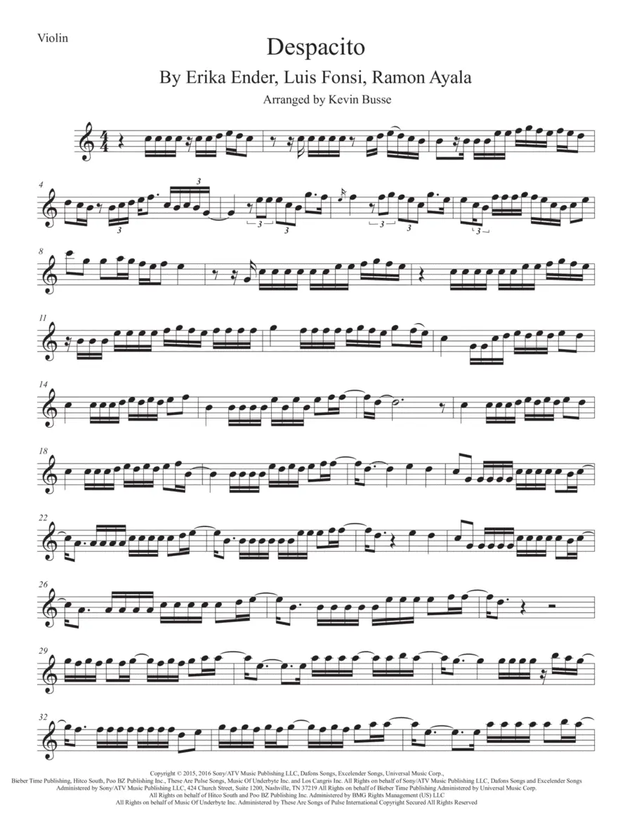 bespasito violin - What instruments were used in Despacito