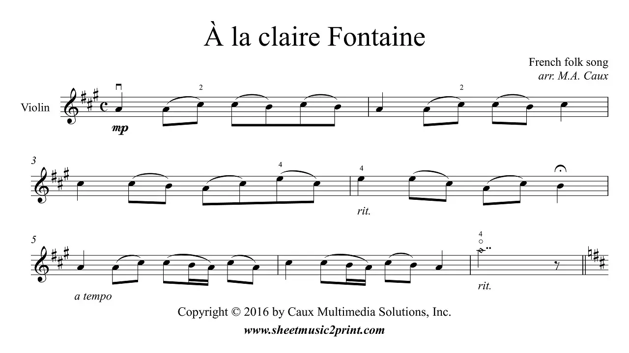 fontaine violin - What is Fontaine based of