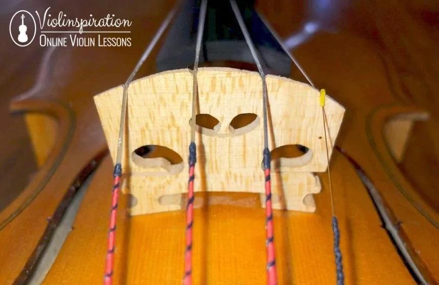 best string spacing on bridge of violin - What is the distance between strings on a violin