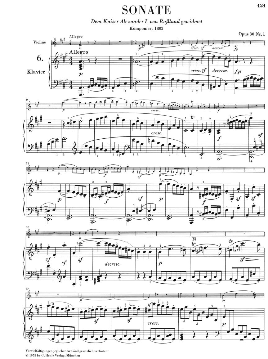 beethoven sonata violin todas - What is the easiest Beethoven sonata movement