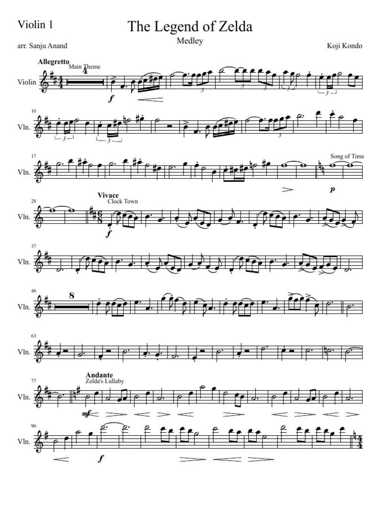zelda main theme violin - What is the main theme chord in Zelda