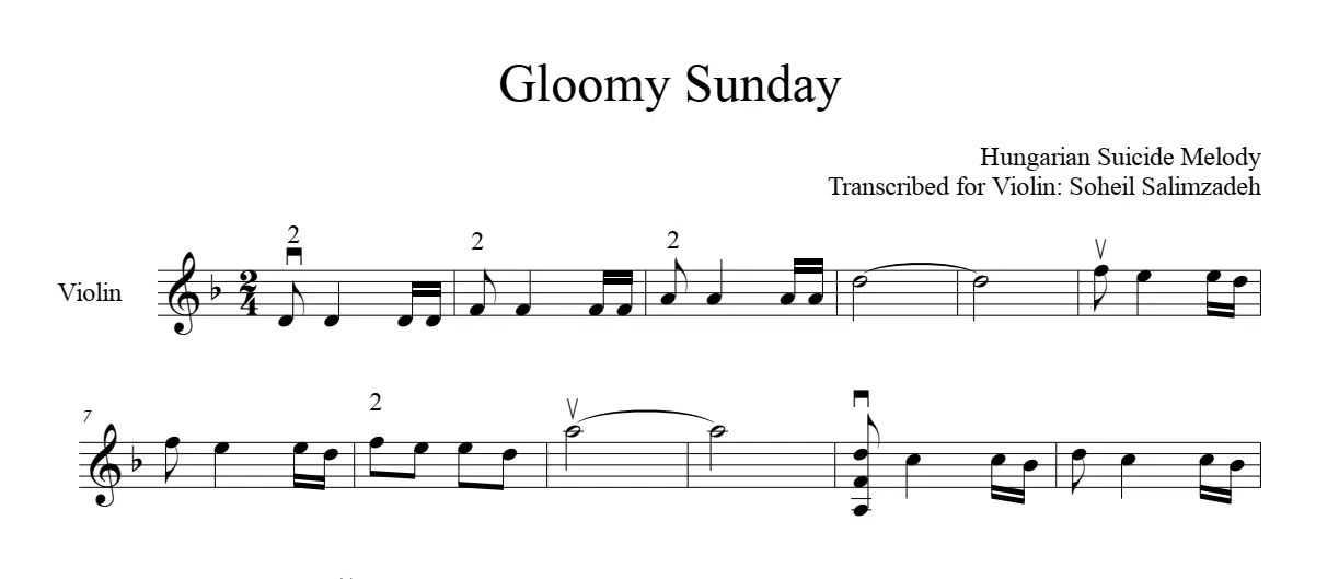 gloomy sunday violin - What is the meaning behind Gloomy Sunday