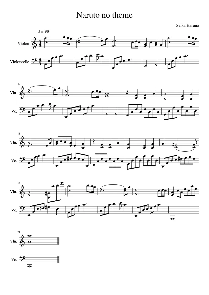 naruto violin song opening - What is the name of the first opening of Naruto