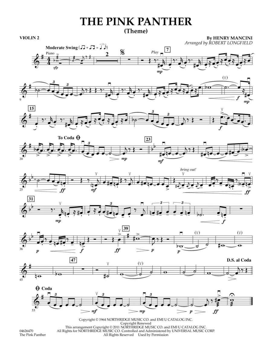 El Tema de Pink Panther en el Violín - What is The Pink Panther Theme song called pink panther theme violin - What is The Pink Panther Theme song called