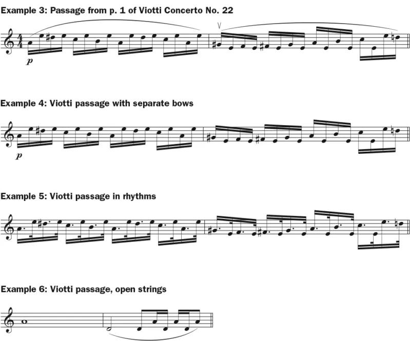 legato violin example - What is the purpose of legato