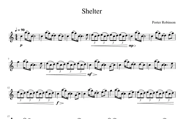 partitura violin shelter porter robinson - What is the story of the shelter MV