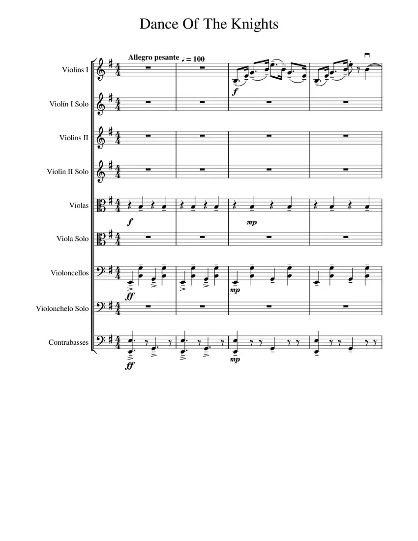 Dance of the Knights Partitura Violin - What key is Dance of the Knights Prokofiev dance of knights partitura violin - What key is Dance of the Knights Prokofiev