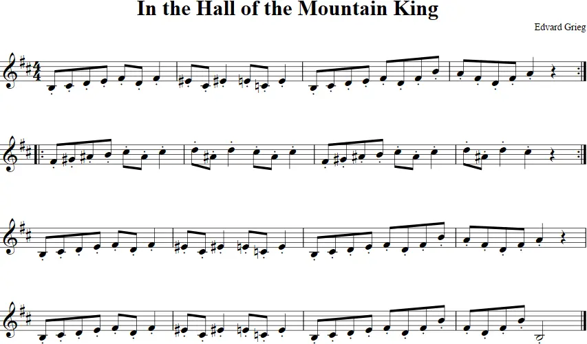 Edvard Grieg: In the Hall of the Mountain King para violín - What rock band played In the Hall of the Mountain King edvard grieg in the hall of the mountain king violin - What rock band played In the Hall of the Mountain King