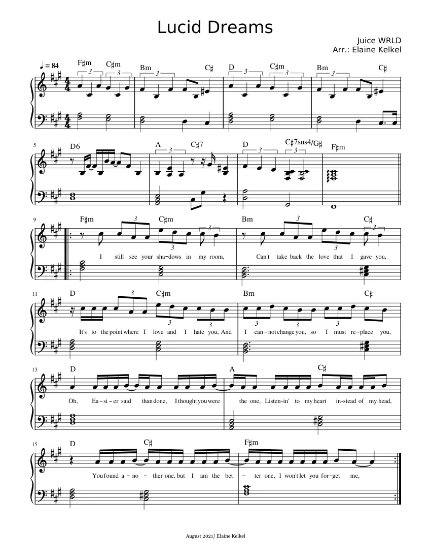 lucid dreams violin - What song did Lucid Dreams copy