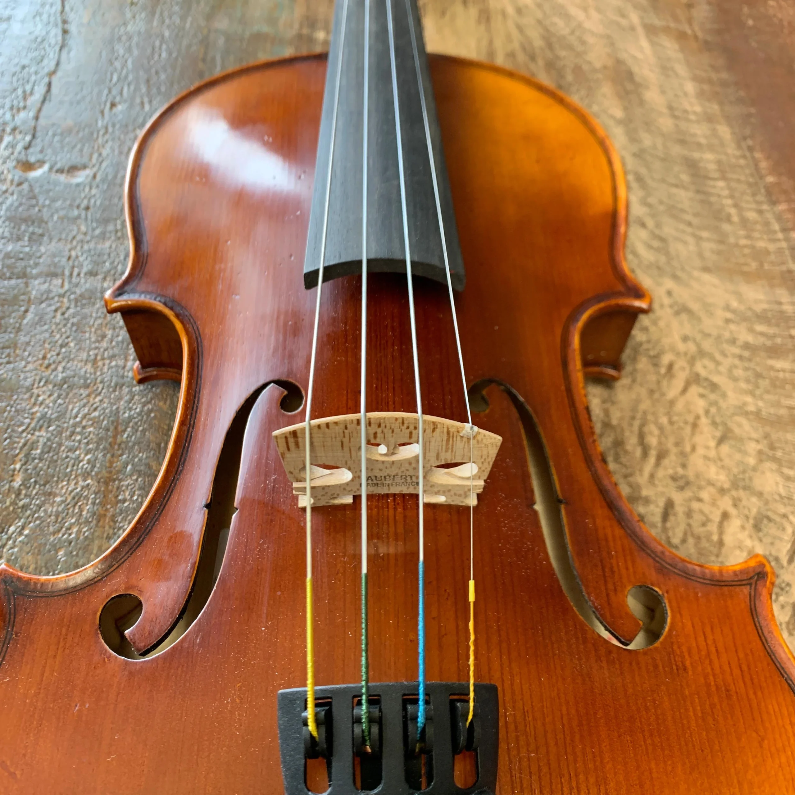 bridge violin position f - Where is the bridge supposed to be on a viola