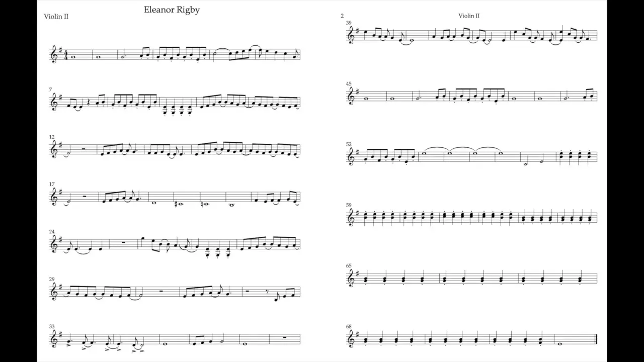Eleanor Rigby: Un Concierto de Violín Inolvidable - Who did the orchestration for Eleanor Rigby eleanor rigby concierto violin - Who did the orchestration for Eleanor Rigby