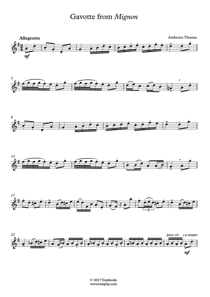 El Gavotte del Dúo de Violín de Mignon: Una Obra Maestra Musical - Who wrote Gavotte from Mignon violin gavotte from mignon violin duet - Who wrote Gavotte from Mignon violin