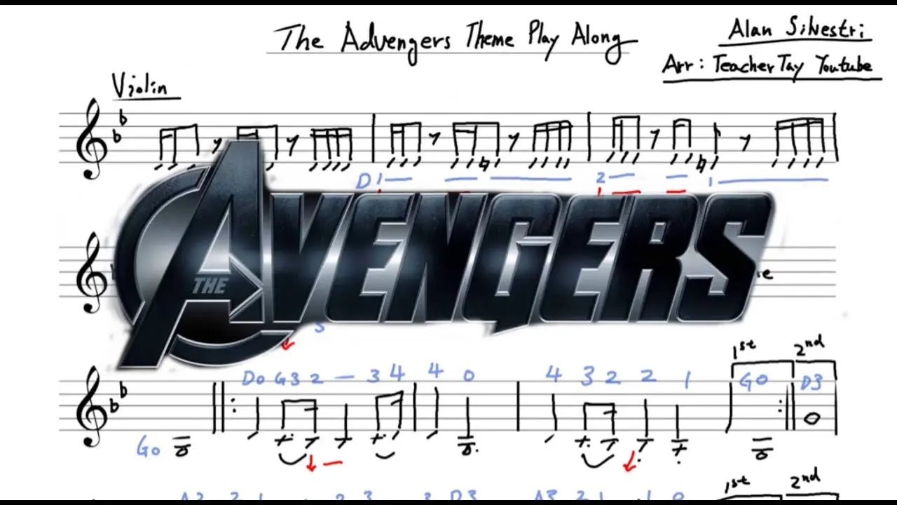 avengers patitura violin - Who wrote the music for Avengers Assemble