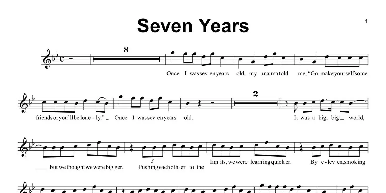 seven years violin - Why did Lukas Graham wrote 7 years